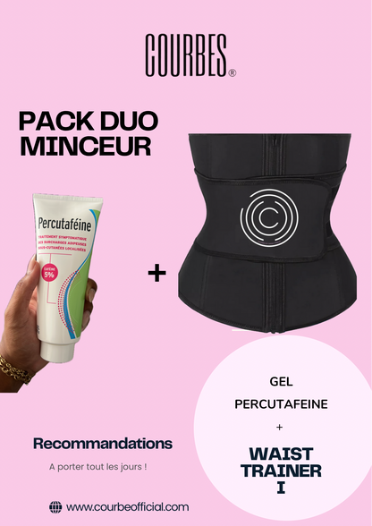 PACK DUO WAISTRAINER & GEL PERCUTAFEINE 5%