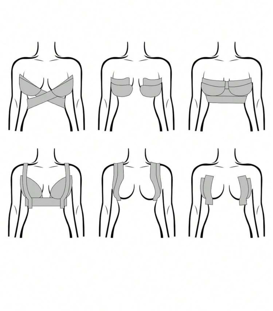 Bandes rehaussement poitrine