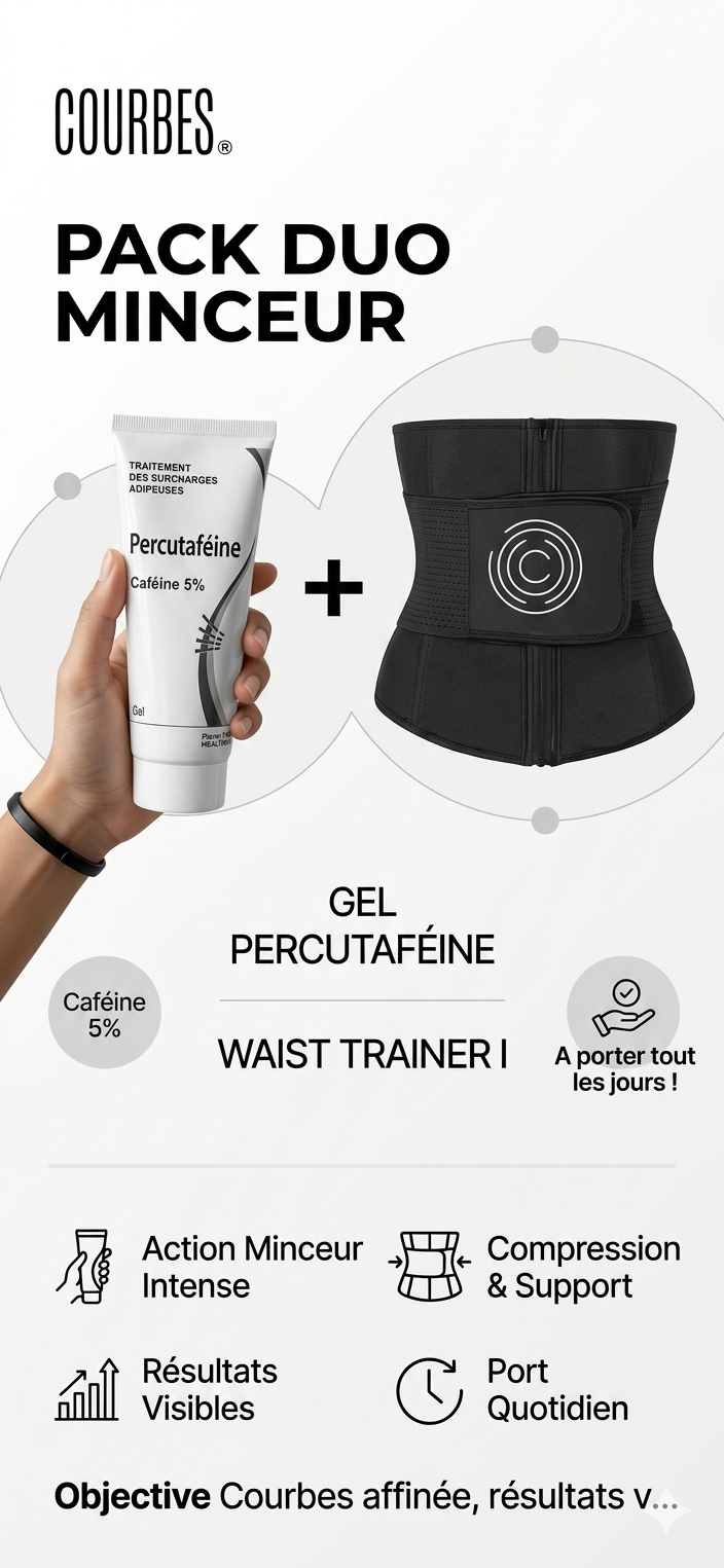 PACK DUO WAISTRAINER & GEL PERCUTAFEINE 5%