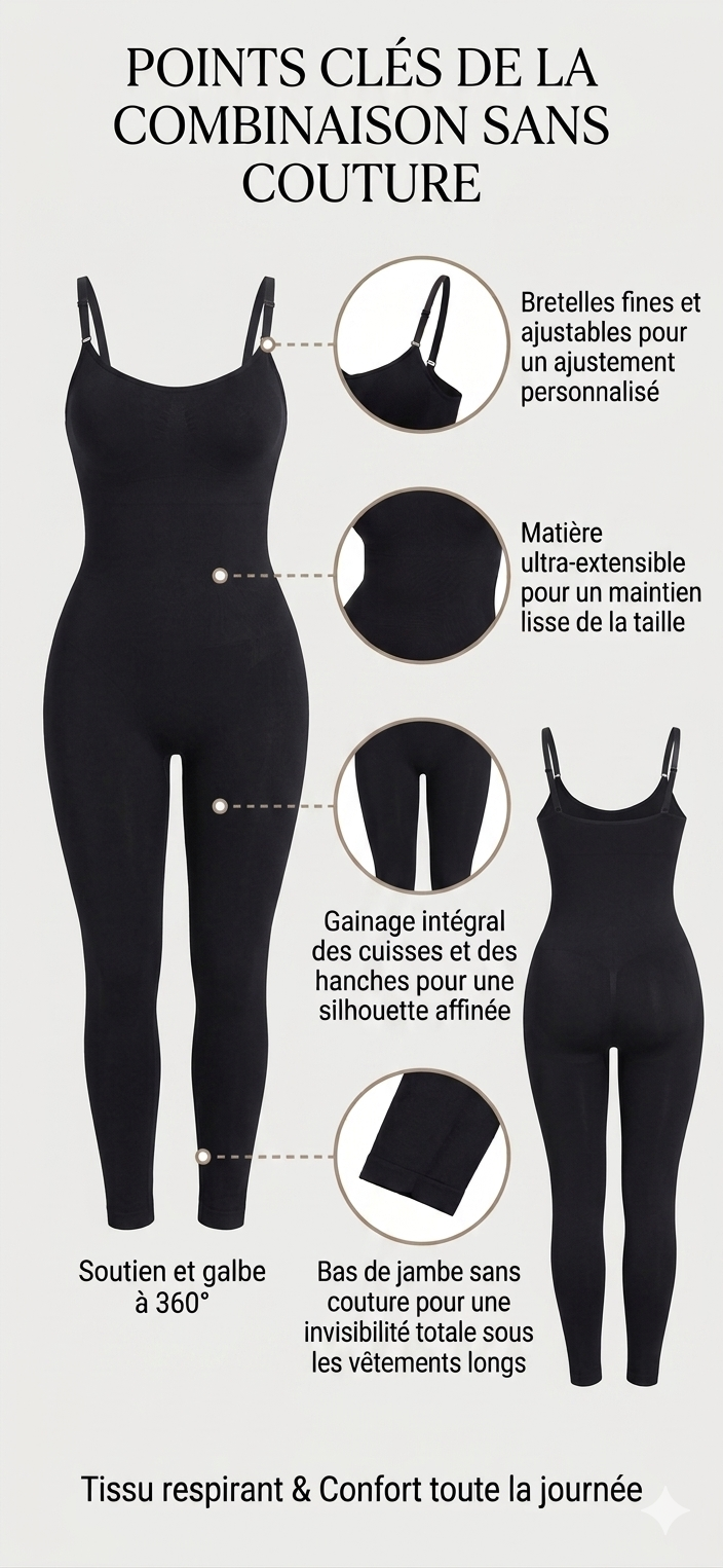 COMBINAISON SEAMLESS  SAMY