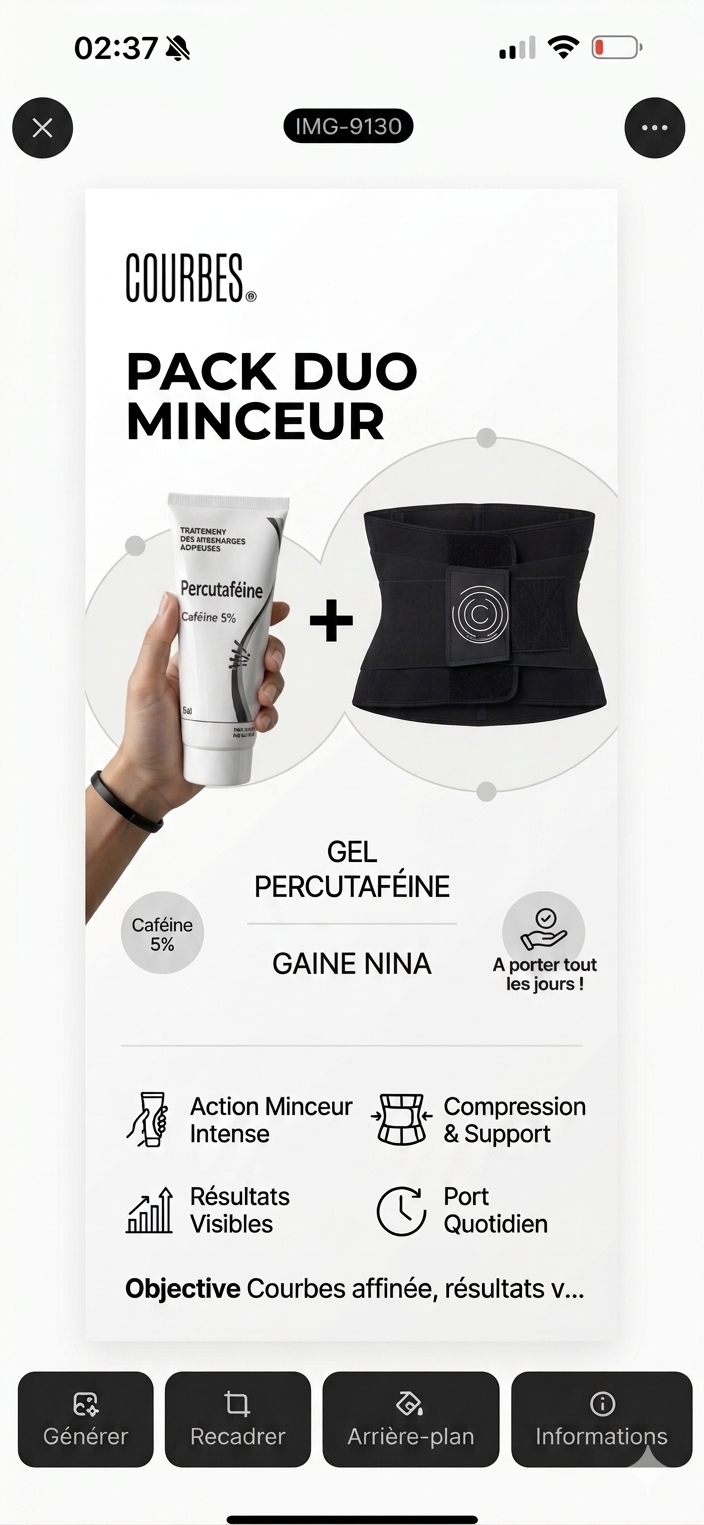 PACK DUO NINA & GEL PERCUTAFEINE 5%